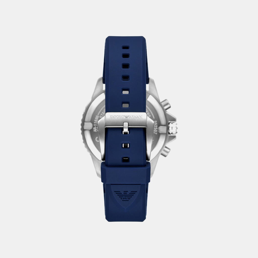 World Explorer Men Solar Blue Dial Analog Silicone Watch AR11696