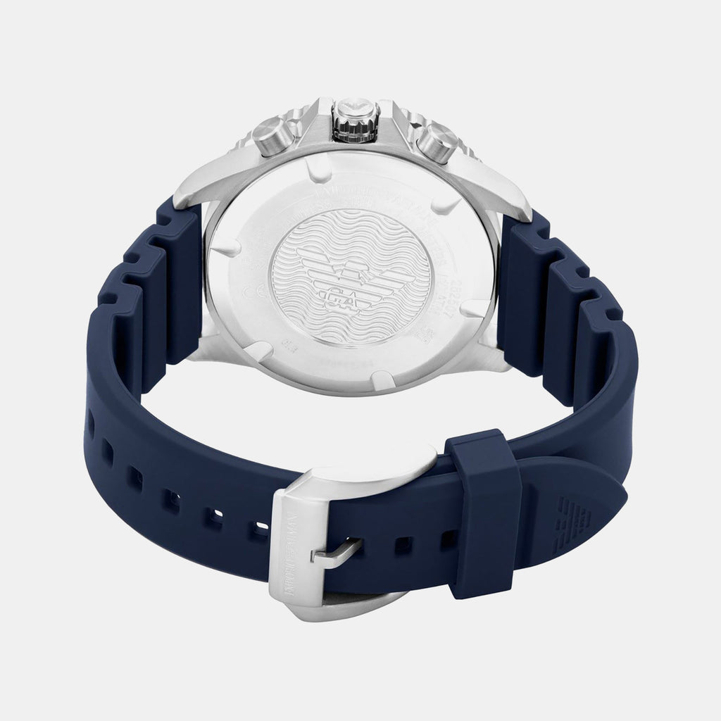 World Explorer Men Solar Blue Dial Analog Silicone Watch AR11696