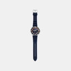 World Explorer Men Solar Blue Dial Analog Silicone Watch AR11696
