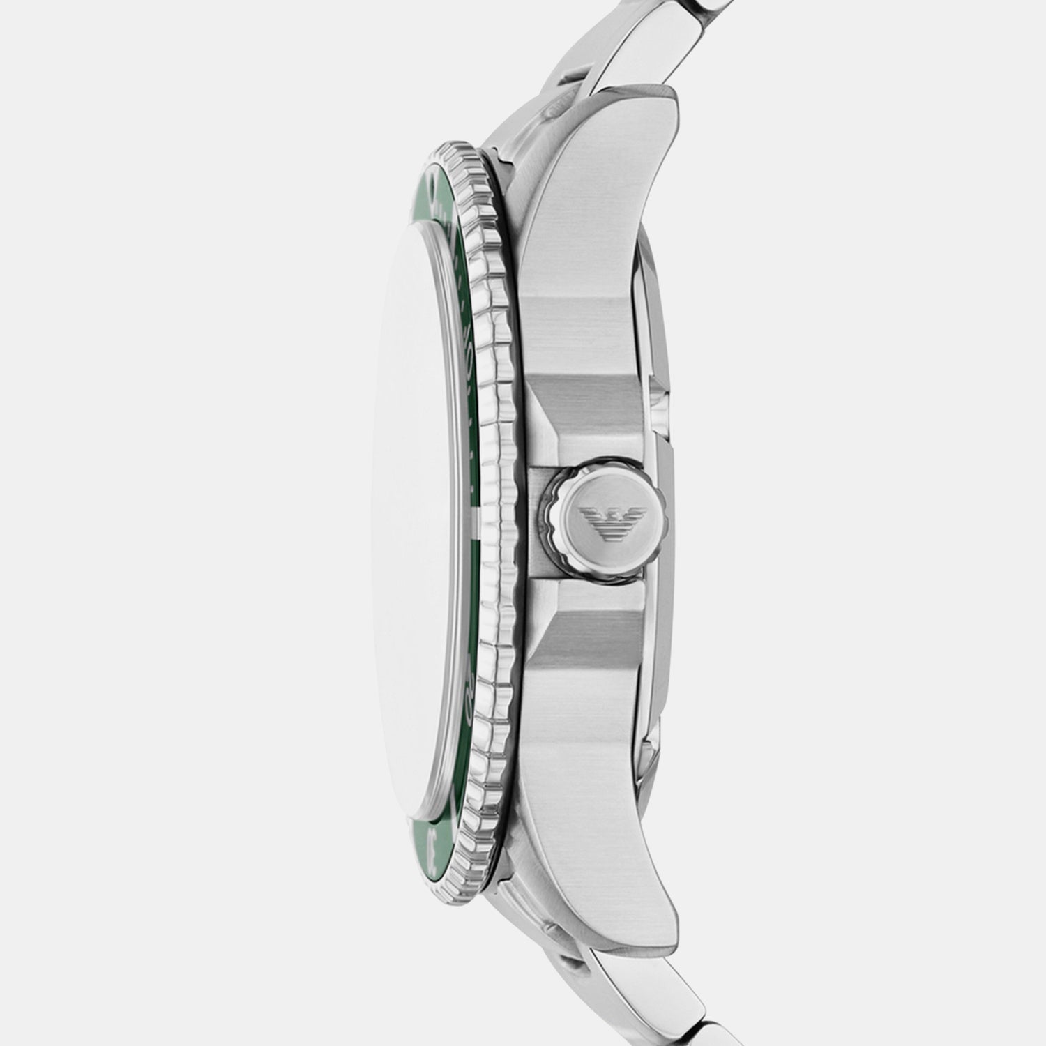 World Explorer Men Solar Green Dial Analog Stainless Steel Watch AR11698