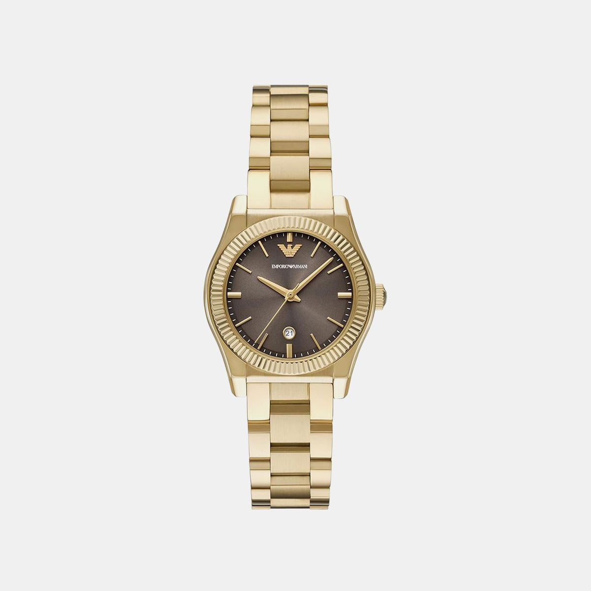 Women Quartz Brown Dial Analog Stainless Steel Watch AR11700