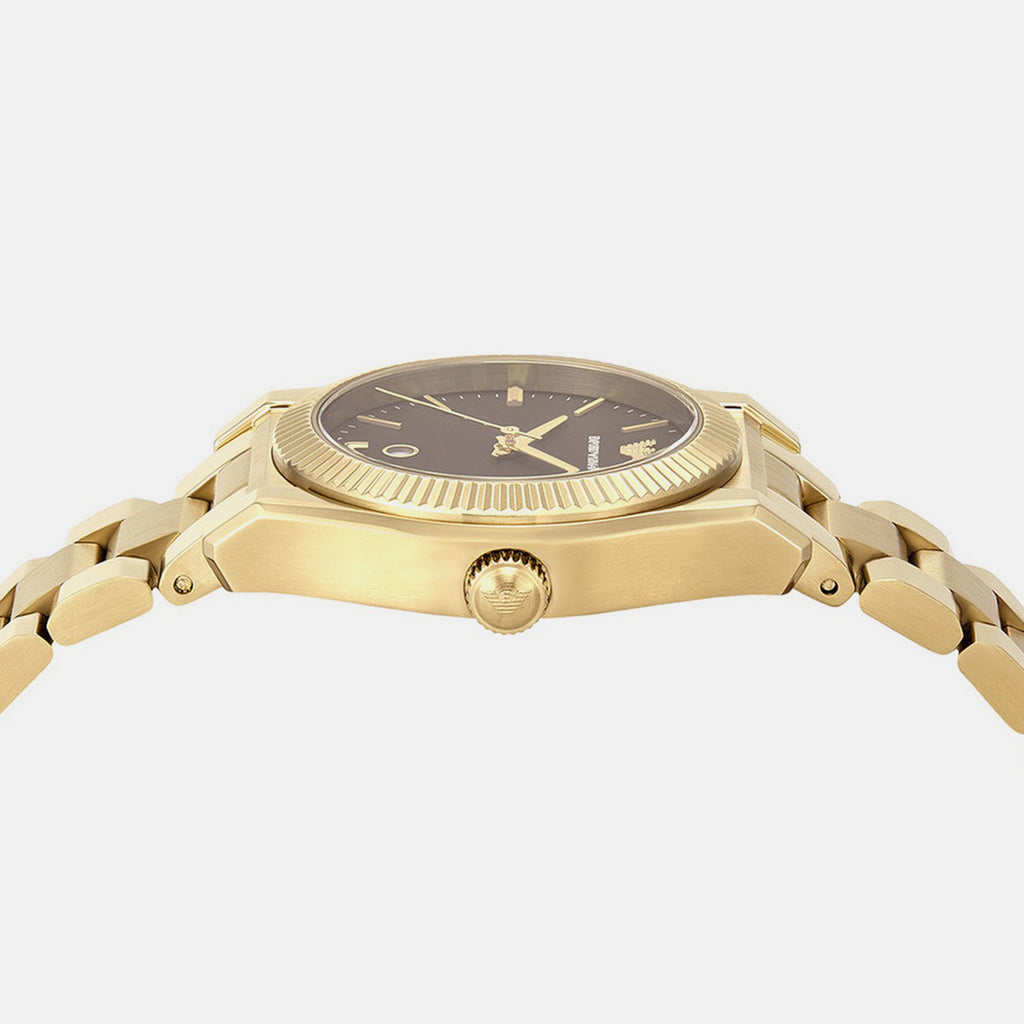 Women Quartz Brown Dial Analog Stainless Steel Watch AR11700