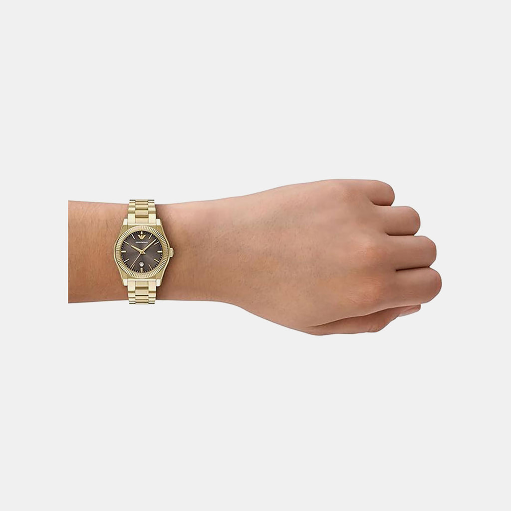 Women Quartz Brown Dial Analog Stainless Steel Watch AR11700