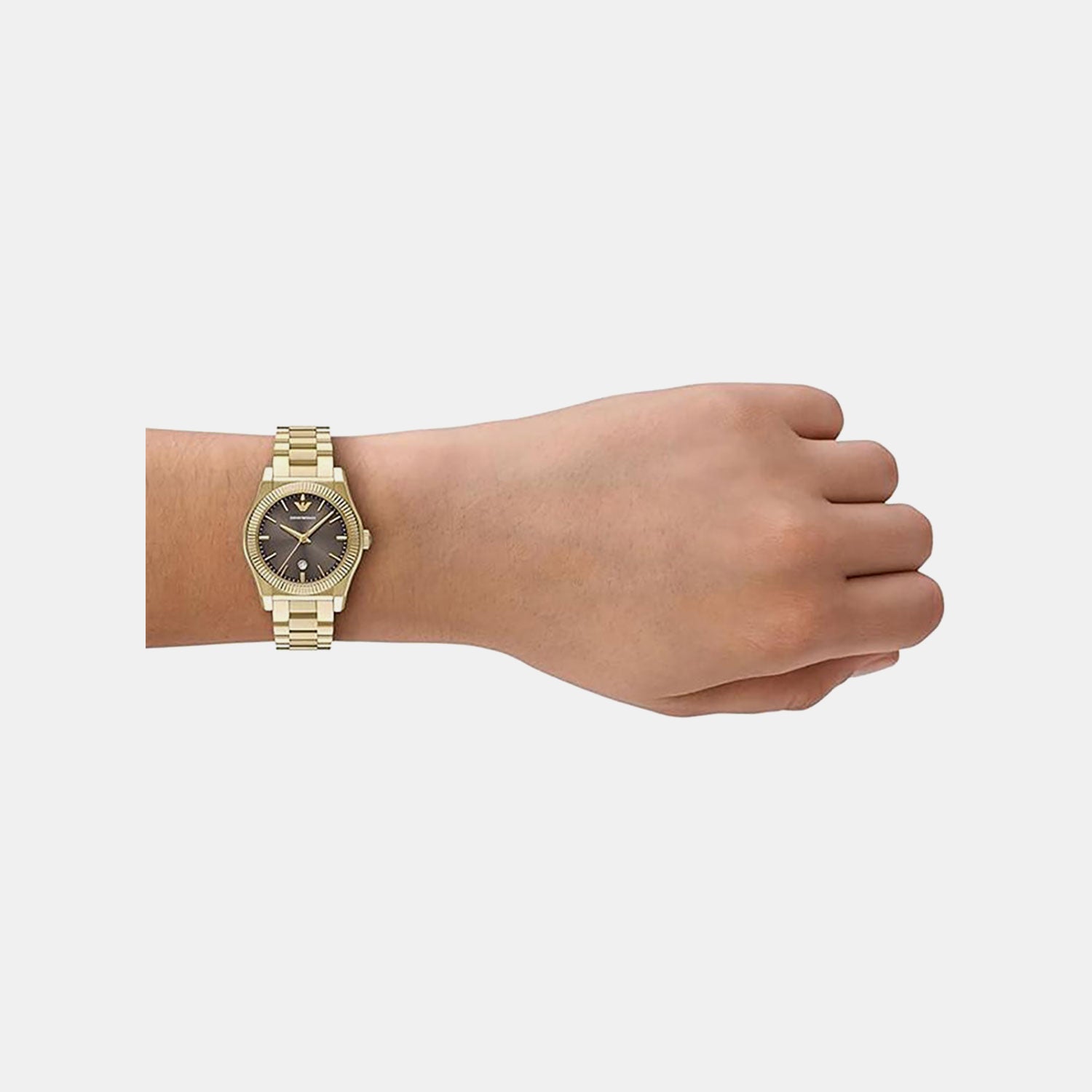 Women Quartz Brown Dial Analog Stainless Steel Watch AR11700