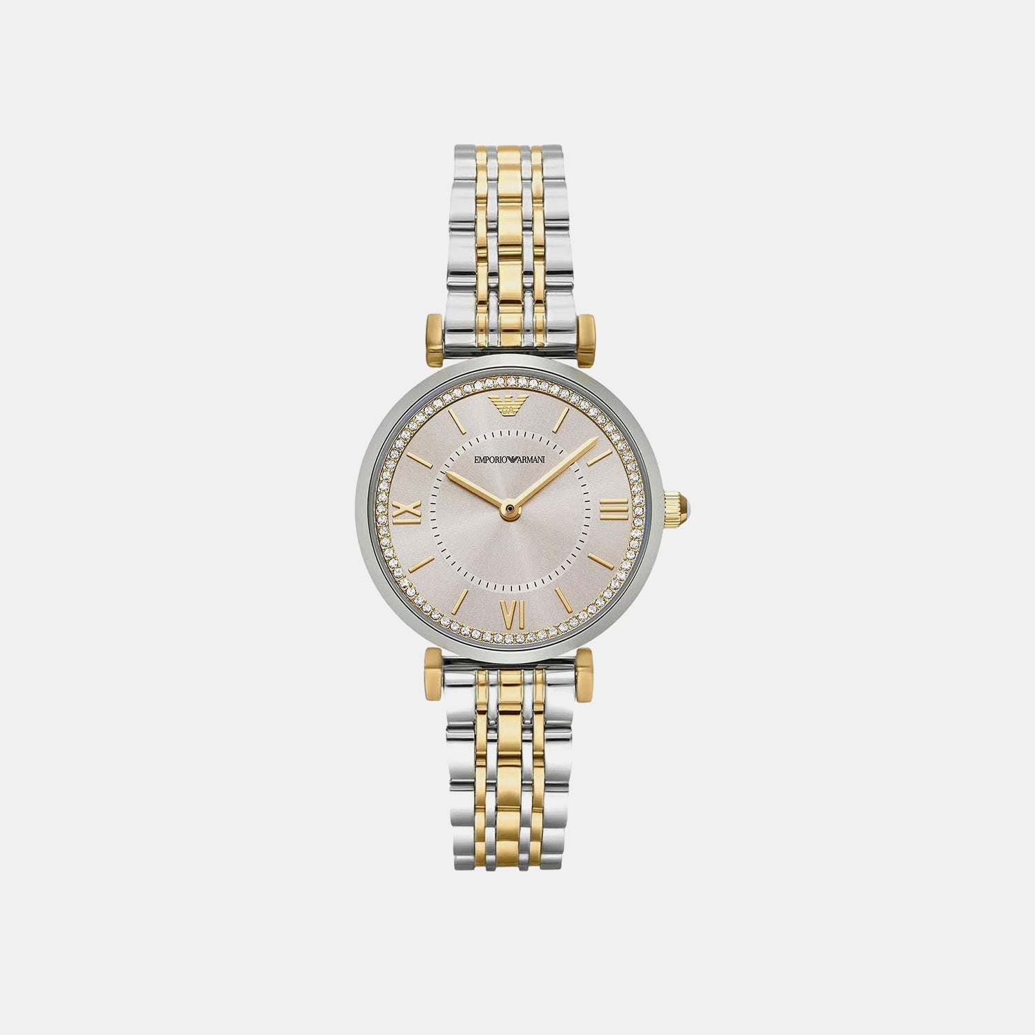 Women Quartz Brown Dial Analog Stainless Steel Watch AR11702