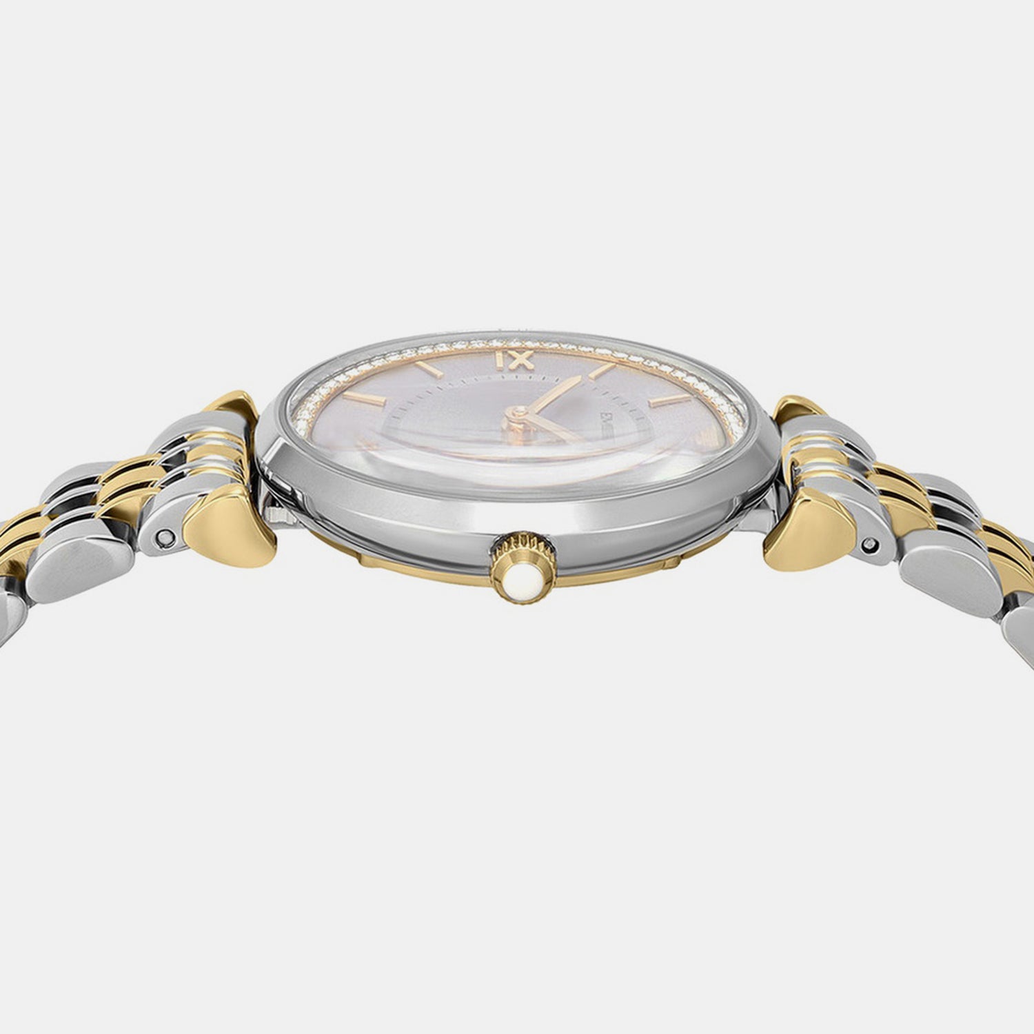 Women Quartz Brown Dial Analog Stainless Steel Watch AR11702