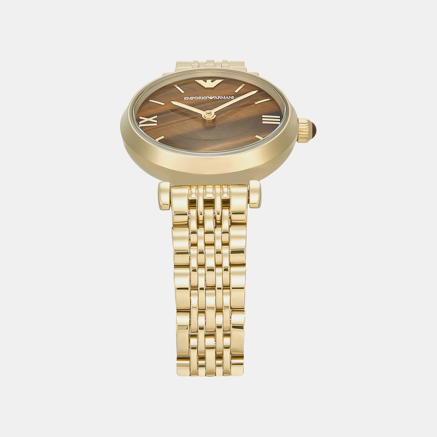 Women Quartz Brown Dial Analog Stainless Steel Watch AR11703