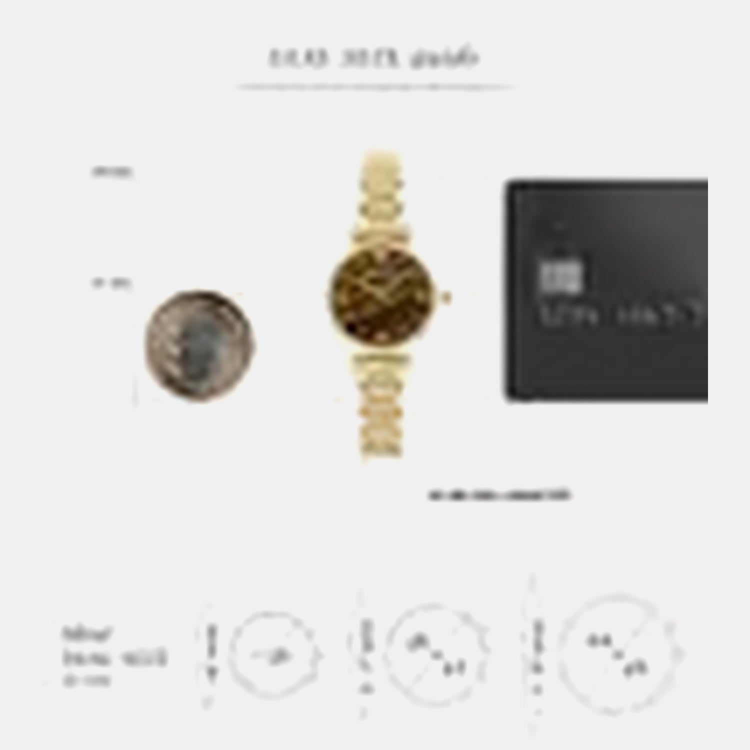 Women Quartz Brown Dial Analog Stainless Steel Watch AR11703