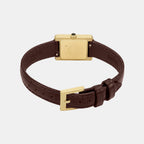 Women Quartz Brown Dial Analog Leather Watch AR11705