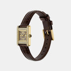 Women Quartz Brown Dial Analog Leather Watch AR11705