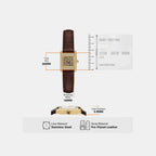 Women Quartz Brown Dial Analog Leather Watch AR11705