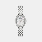 Women Quartz Mother of Pearl Dial Analog Stainless Steel Watch AR11706
