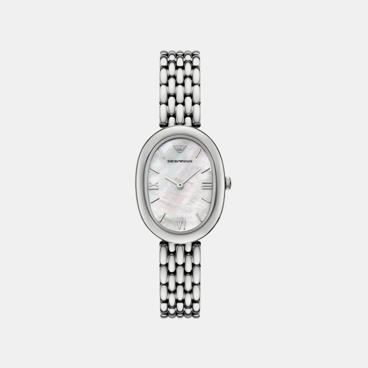 Women Quartz Mother Of Pearl Dial Analog Stainless Steel Watch AR11706