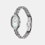 Women Quartz Mother of Pearl Dial Analog Stainless Steel Watch AR11706