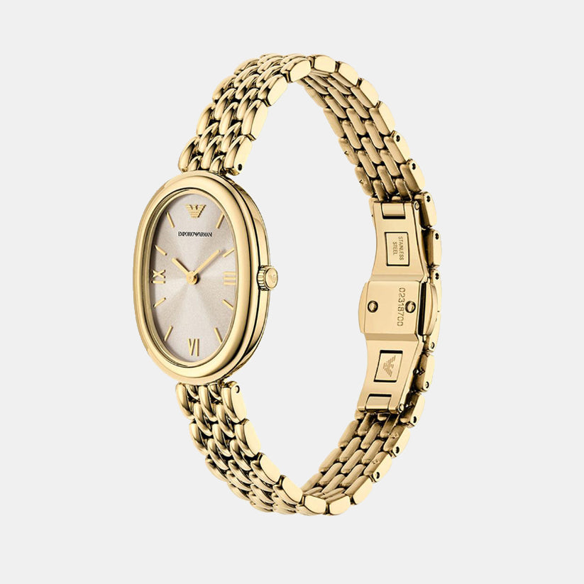 Women Quartz Grey Dial Analog Stainless Steel Watch AR11707