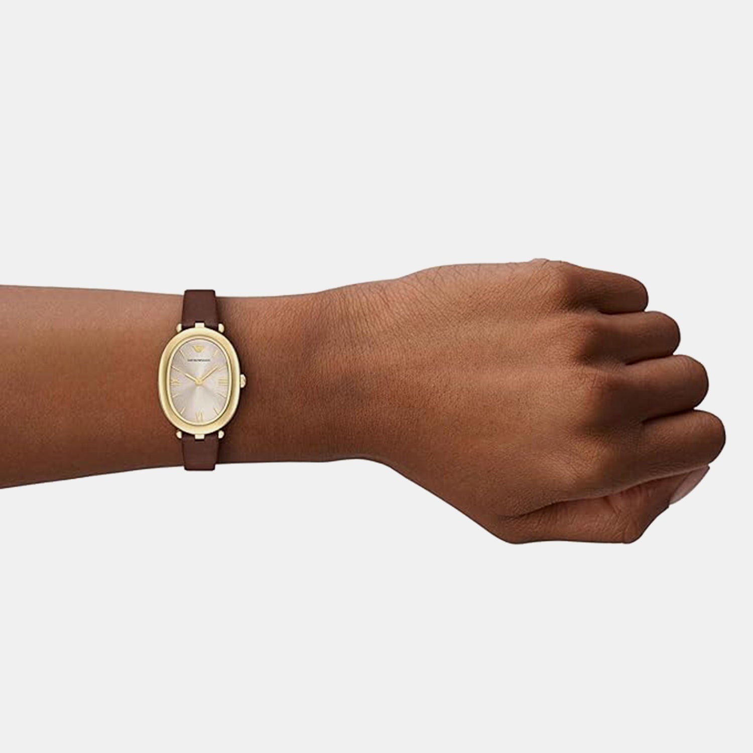 Women Quartz Grey Dial Analog Leather Watch AR11708