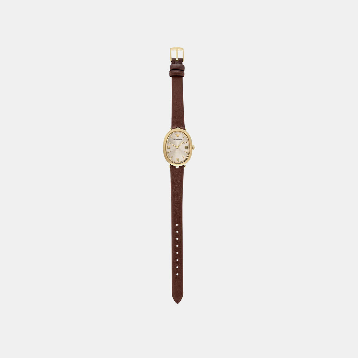 Women Quartz Grey Dial Analog Leather Watch AR11708