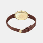 Women Quartz Grey Dial Analog Leather Watch AR11708