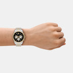 Men Quartz Black Dial Chronograph Stainless Steel Watch AR11713