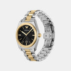 Men Quartz Black Dial Analog Stainless Steel Watch AR11715