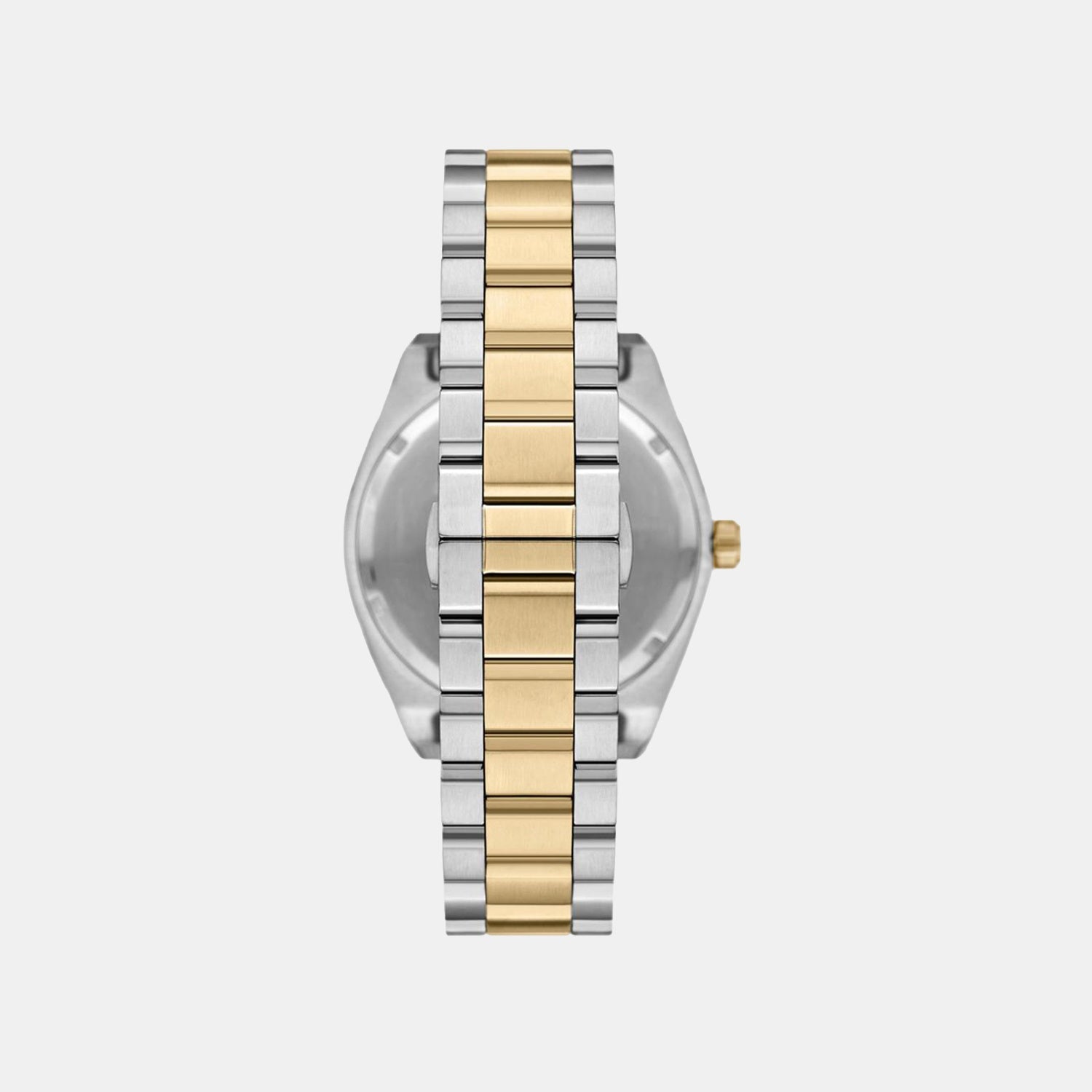 Men Quartz Cream Dial Analog Stainless Steel Watch AR11716