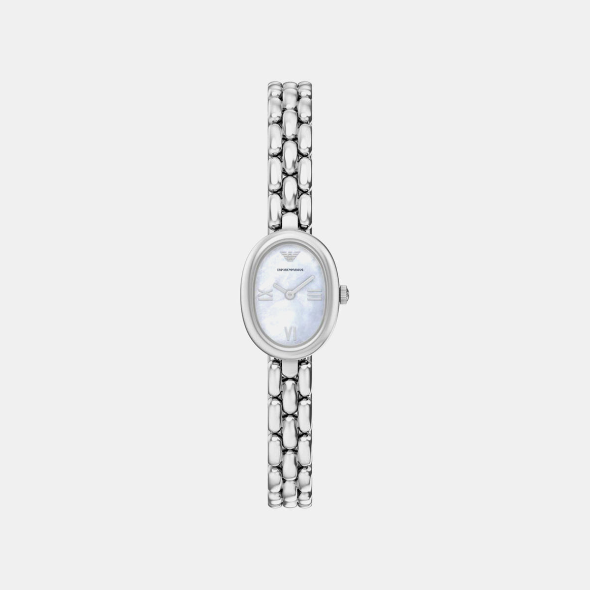 Women Quartz Mother Of Pearl Dial Analog Stainless Steel Watch AR11720