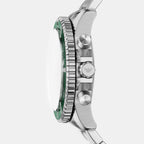 Men Quartz Green Dial Analog Stainless Steel Watch AR11741
