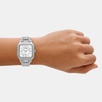 Women Quartz Mother Of Pearl Dial Analog Stainless Steel Watch AR11742