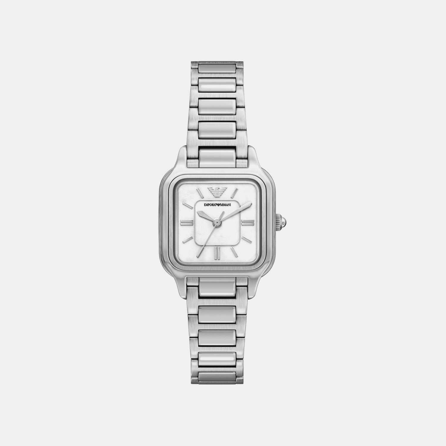 Women Quartz Mother Of Pearl Dial Analog Stainless Steel Watch AR11742