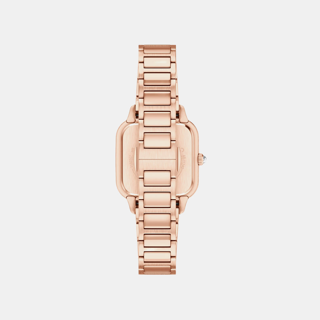 Women Quartz Cream Dial Analog Stainless Steel Watch AR11743