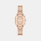 Women Quartz Cream Dial Analog Stainless Steel Watch AR11743