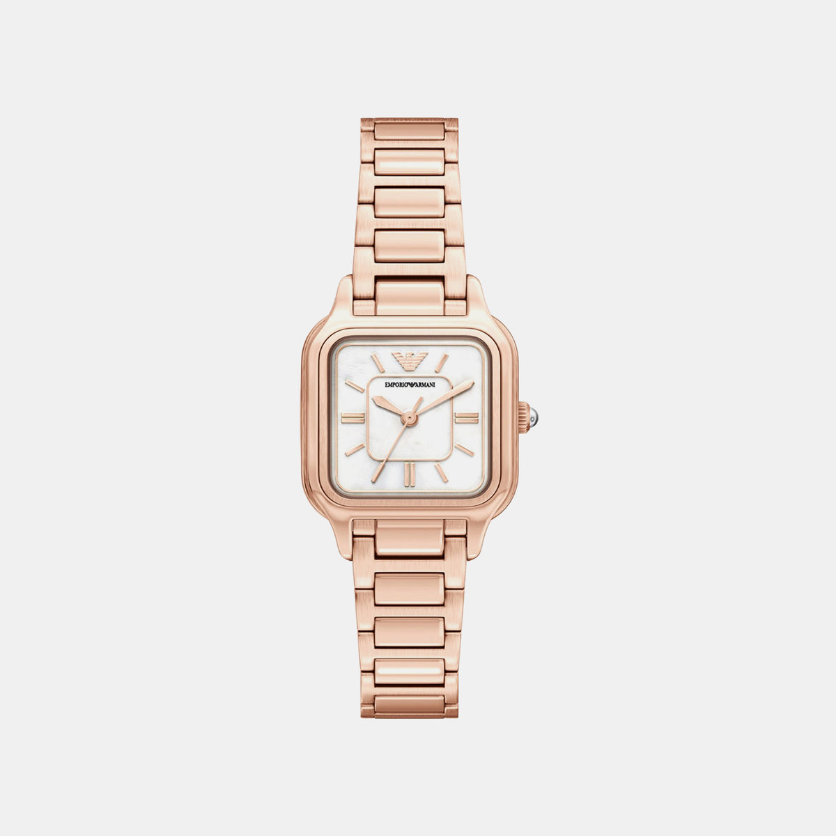 Women Quartz Mother Of Pearl Dial Analog Stainless Steel Watch AR11743