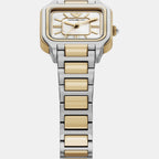 Women Quartz White Dial Analog Stainless Steel Watch AR11745