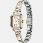 Women Quartz White Dial Analog Stainless Steel Watch AR11745