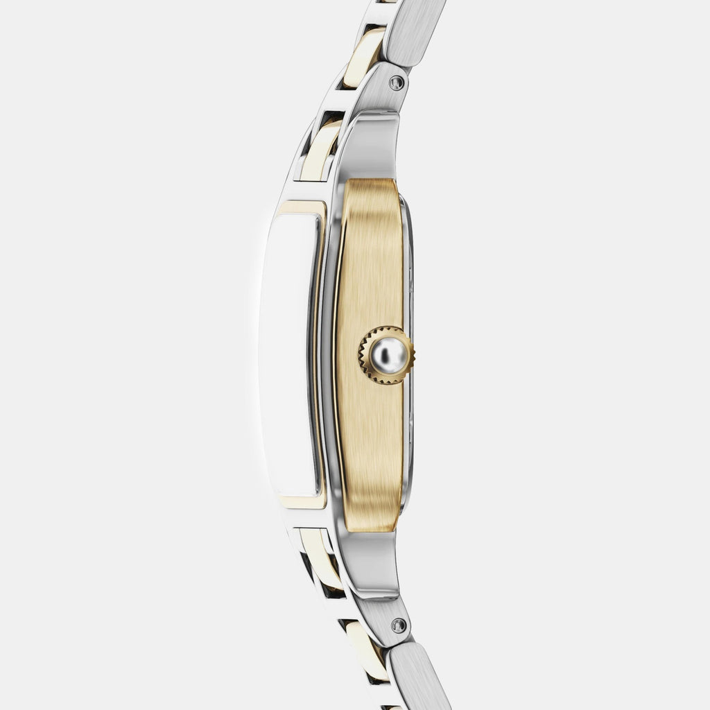 Women Quartz White Dial Analog Stainless Steel Watch AR11745