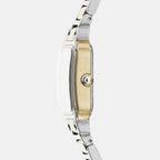 Women Quartz White Dial Analog Stainless Steel Watch AR11745