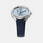 Men Quartz Blue Dial Chronograph Leather Watch AR11747