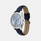 Men Quartz Blue Dial Chronograph Leather Watch AR11747
