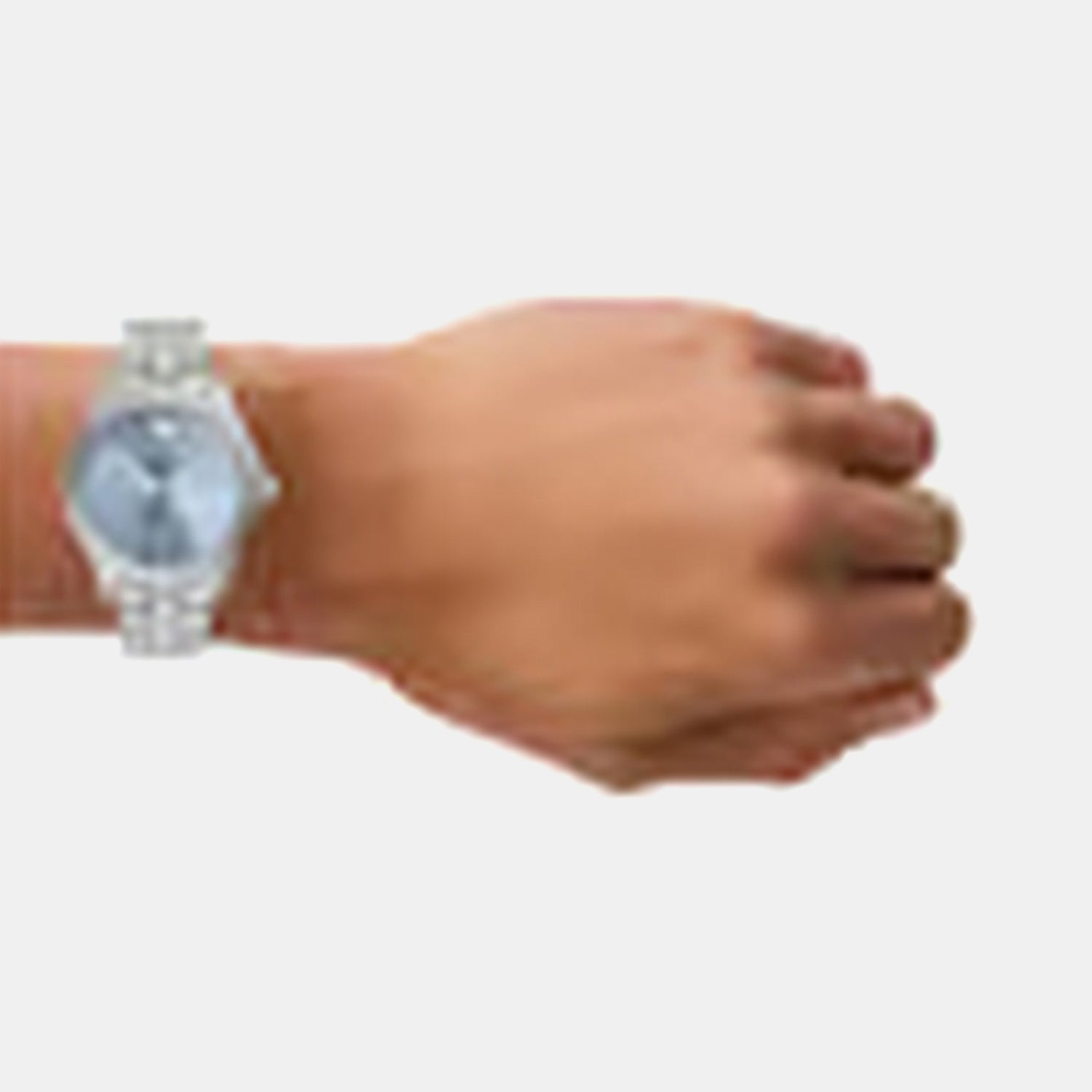 Women Quartz Blue Dial Analog Stainless Steel Watch AR11748