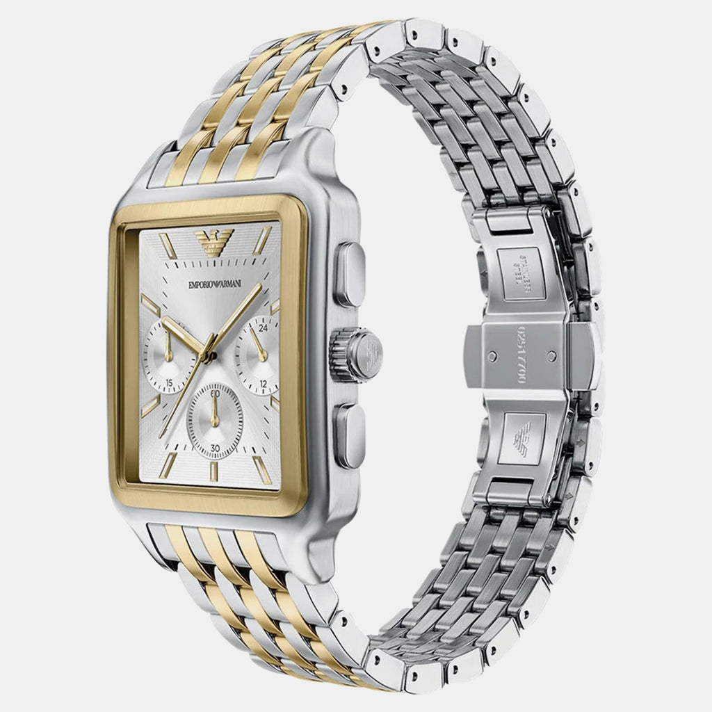 Women Quartz Silver Dial Chronograph Stainless Steel Watch AR11752