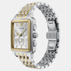 Women Quartz Silver Dial Chronograph Stainless Steel Watch AR11752