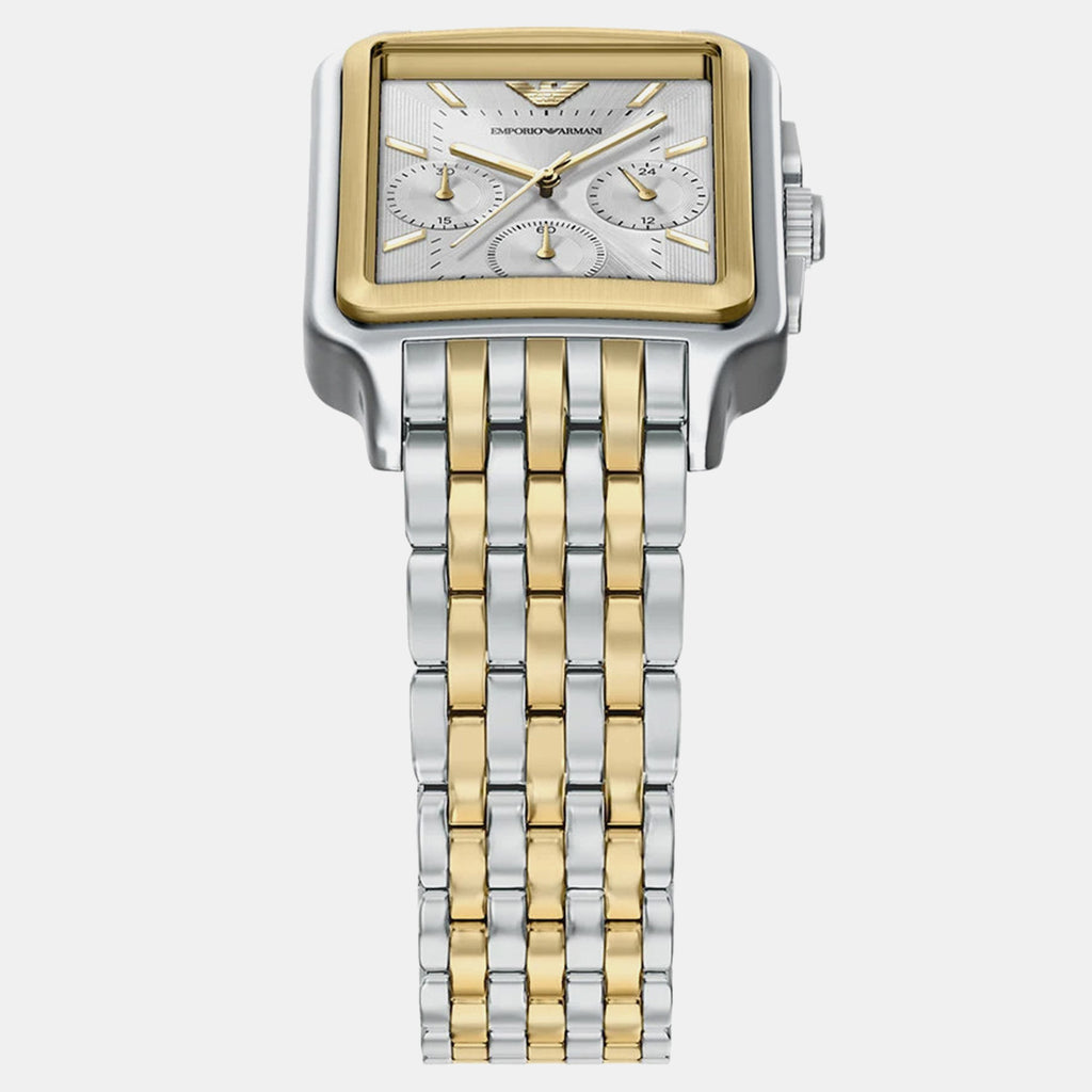 Women Quartz Silver Dial Chronograph Stainless Steel Watch AR11752