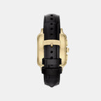 Men Quartz Black Dial Analog Leather Watch AR11753