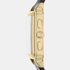 Men Quartz Black Dial Analog Leather Watch AR11753