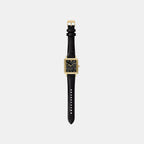 Men Quartz Black Dial Analog Leather Watch AR11753