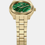 Unisex Quartz Green Dial Analog Stainless Steel Watch AR11759