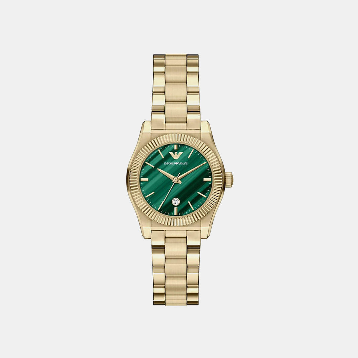 Women Quartz Green Dial Analog Stainless Steel Watch AR11761