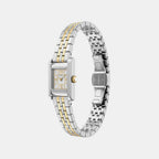 Women Quartz White Dial Analog Stainless Steel Watch AR11763