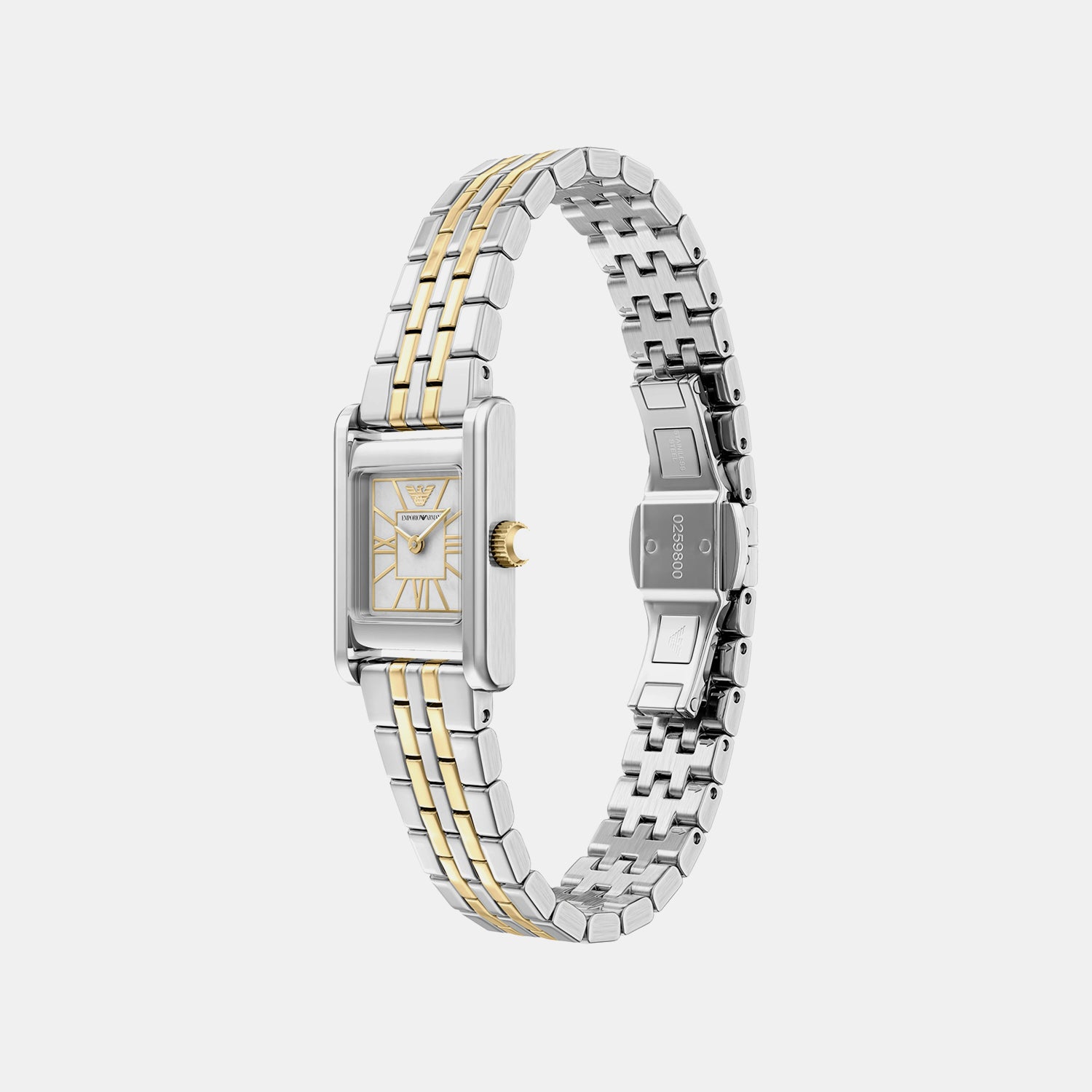 Women Quartz White Dial Analog Stainless Steel Watch AR11763