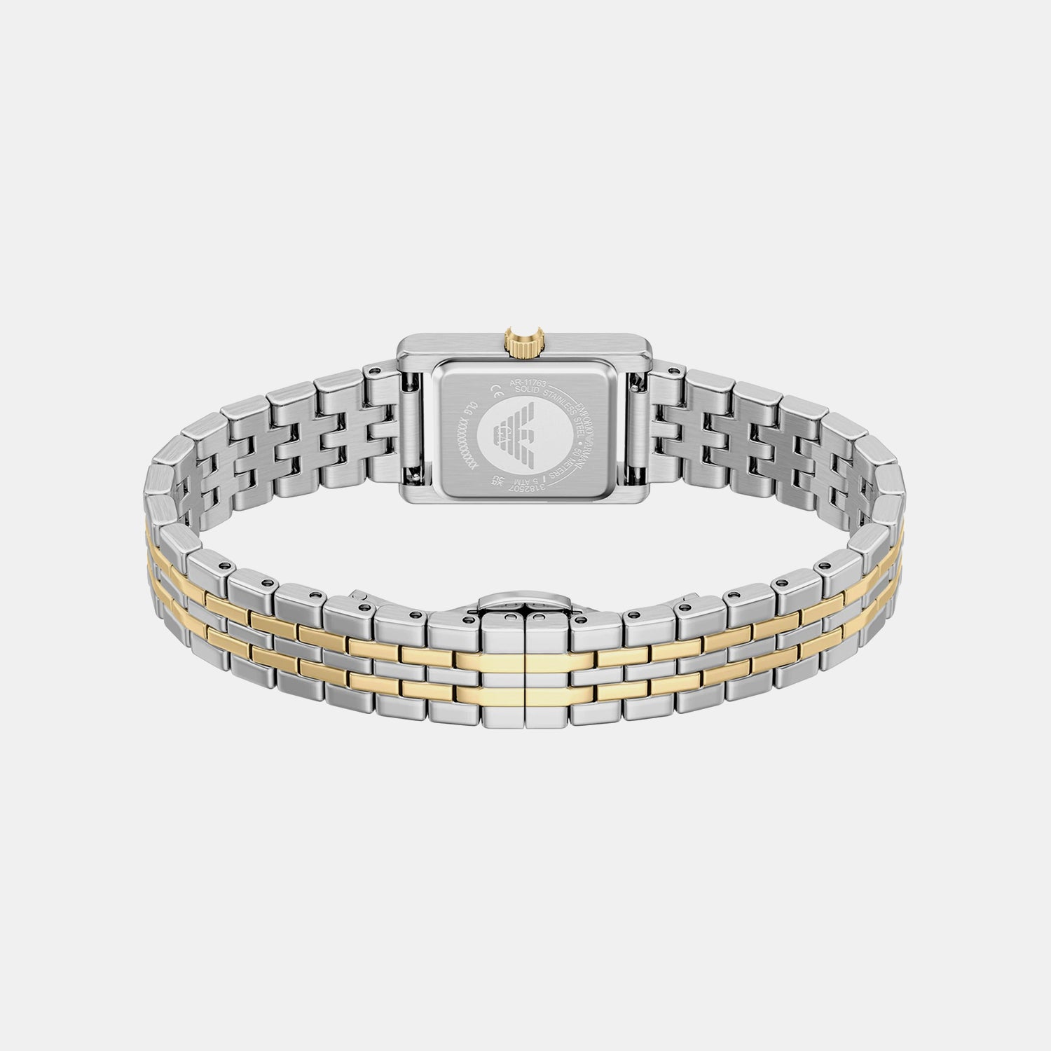 Women Quartz White Dial Analog Stainless Steel Watch AR11763